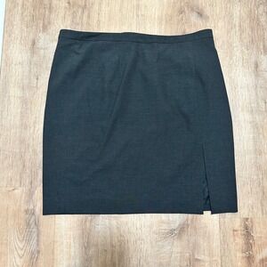 MICHAEL KORS | NWT Women's Charcoal Gray Side Slit Short Pencil Skirt, Size 12